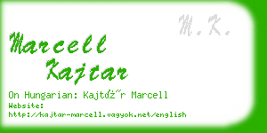 marcell kajtar business card